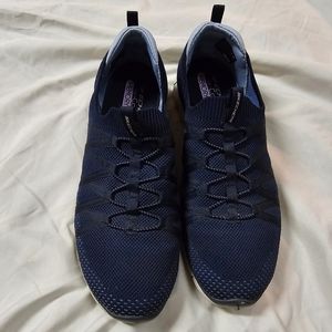 Sketchers Women's Air Cooled Memory foam slip on sneaker, size 11 Navy blue